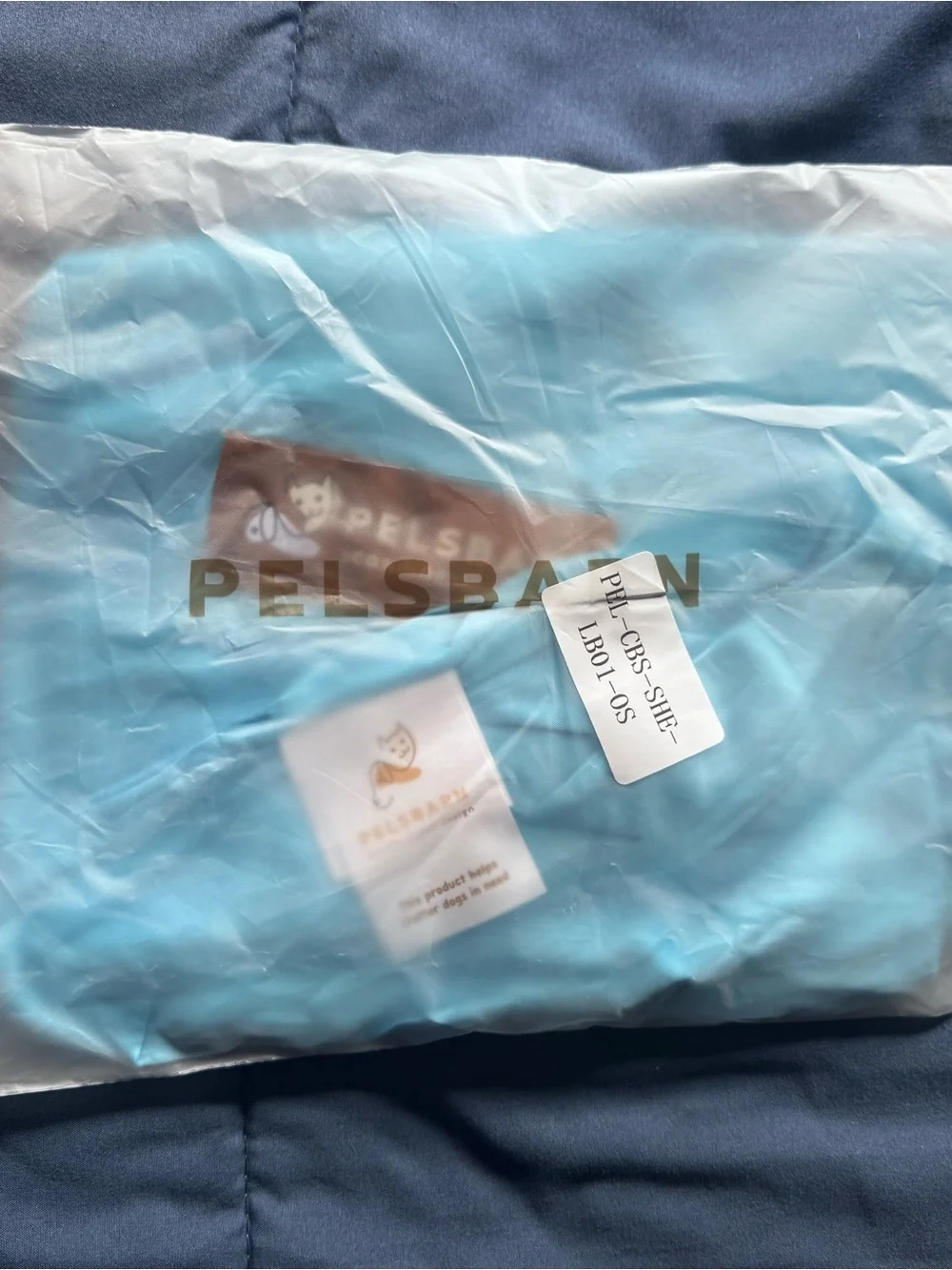 Pelsbarn Cooling Dog Bed Set - Light Blue